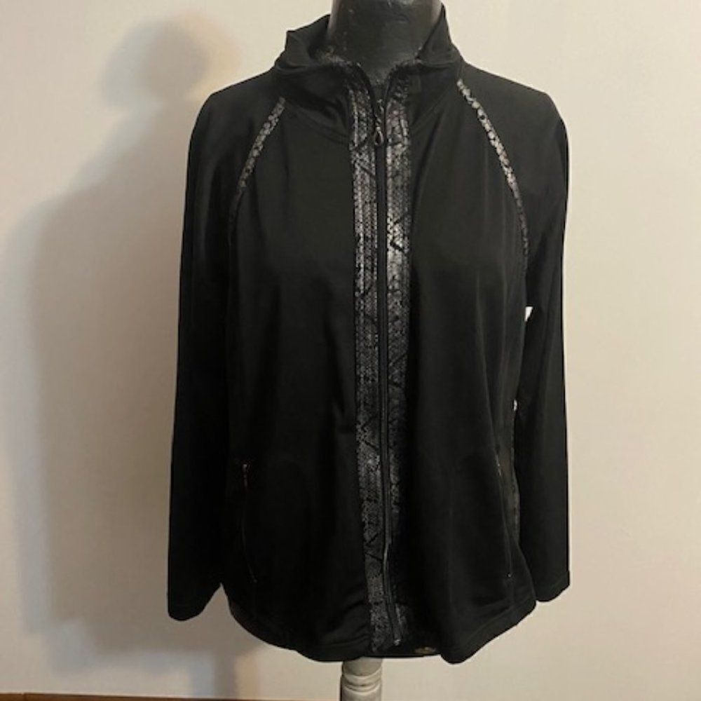 Activology Black/Snakeskin Print jacket, size L